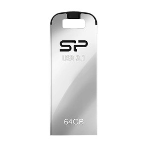 USB Flash Silicon Power Jewel J10 Flash Drive 64GB Silver